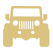 Basic Shape Jeep MDF Cutout Silhouette - Unfinished For DIY