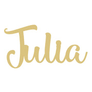 Basic Shape Word MDF Cutout Julia - Unfinished For DIY