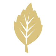 Basic Shape Leaf MDF Cutout Veined Leaf Silhouette - Unfinished For DIY