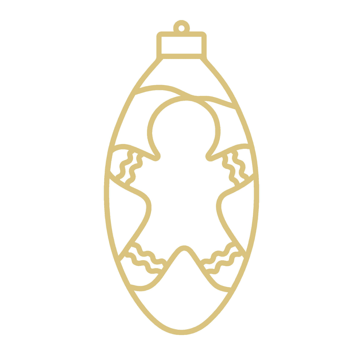 Gingerbread Lightbulb  l Faux Stained Glass Frame | MDF Cutout | Cozy DIY Paintable Craft | Resin & Crushed Glass Blank