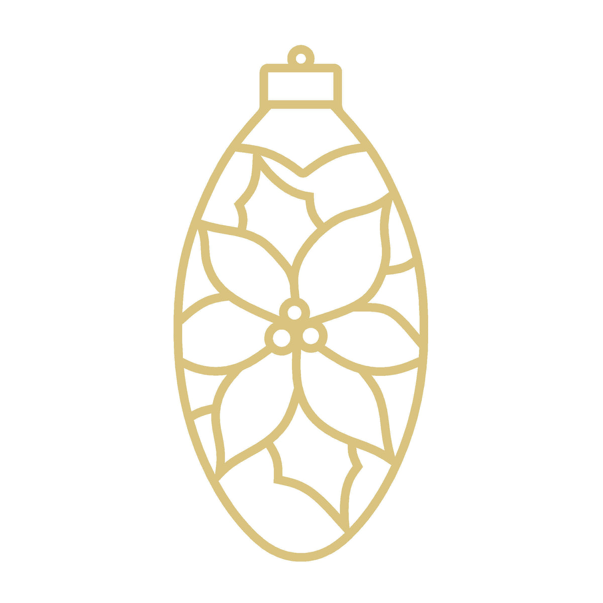 Poinsettia  Lightbulb  l Faux Stained Glass Frame | MDF Cutout | Cozy DIY Paintable Craft | Resin & Crushed Glass Blank