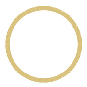 Basic Shape Round MDF Cutout Ring With Notches - Unfinished For DIY