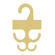 Basic Shape Mask Holder MDF Cutout Four-Hook Wall Mount - Unfinished For DIY