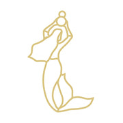 Faux Stained Glass Laser Cut MDF Cutout Mermaid Silhouette - Unfinished For DIY