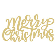 Basic Shape Word MDF Cutout Merry Christmas - Unfinished For DIY