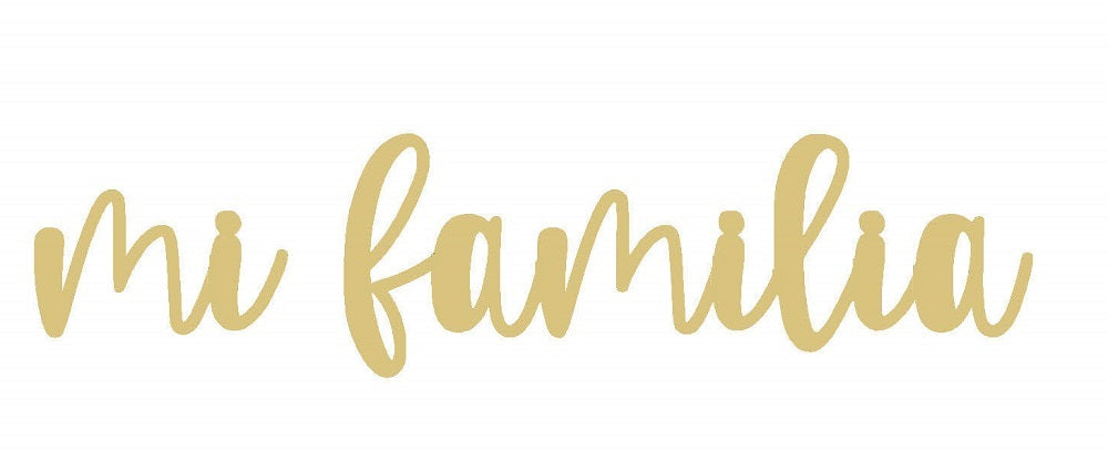 3D Round MDF Cutout Family Tree Our Family Grandkids Mi Familia Nietos - Unfinished For DIY