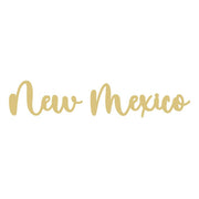 Basic Shape Word MDF Cutout New Mexico - Unfinished For DIY