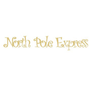 Basic Shape Round MDF Cutout North Pole Express - Unfinished For DIY