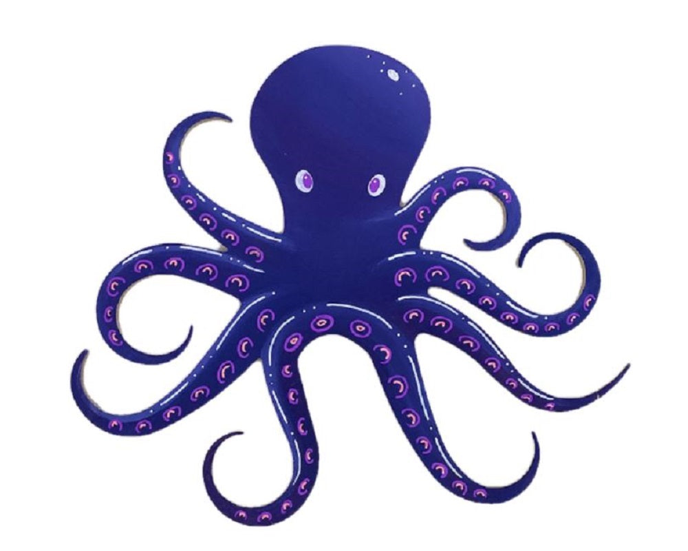 Basic Shape Octopus MDF Cutout Silhouette - Unfinished For DIY