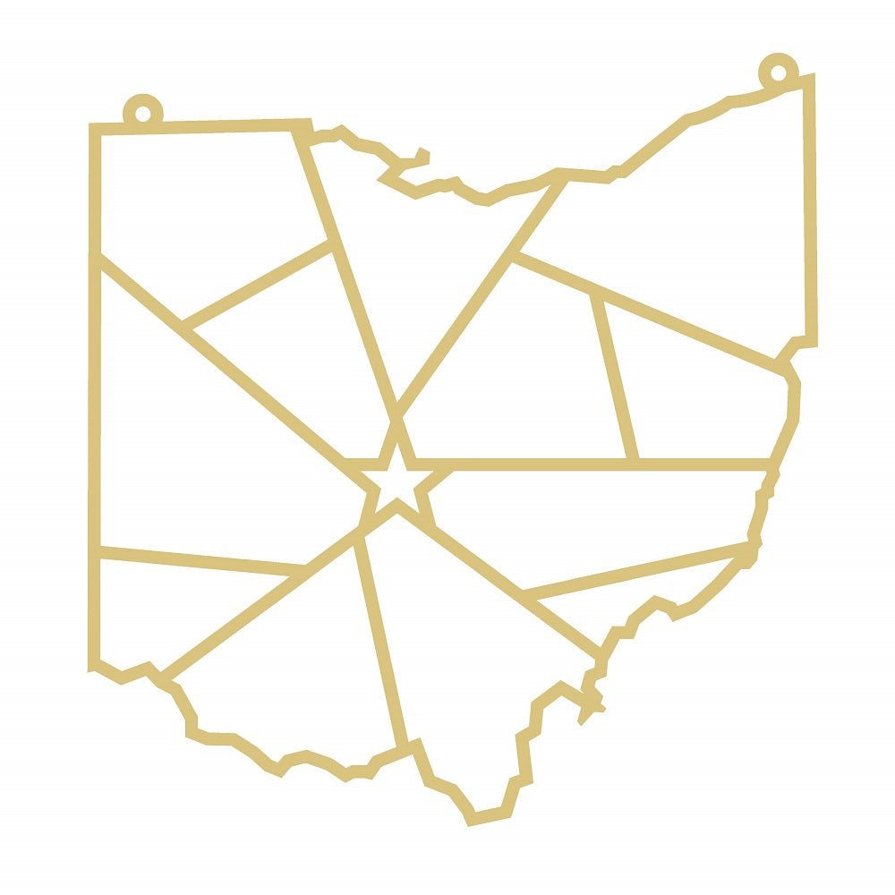 Laser Cut Ohio Unfinished Wood Cutout Style 4 Art 1 Diverse Woodworking
