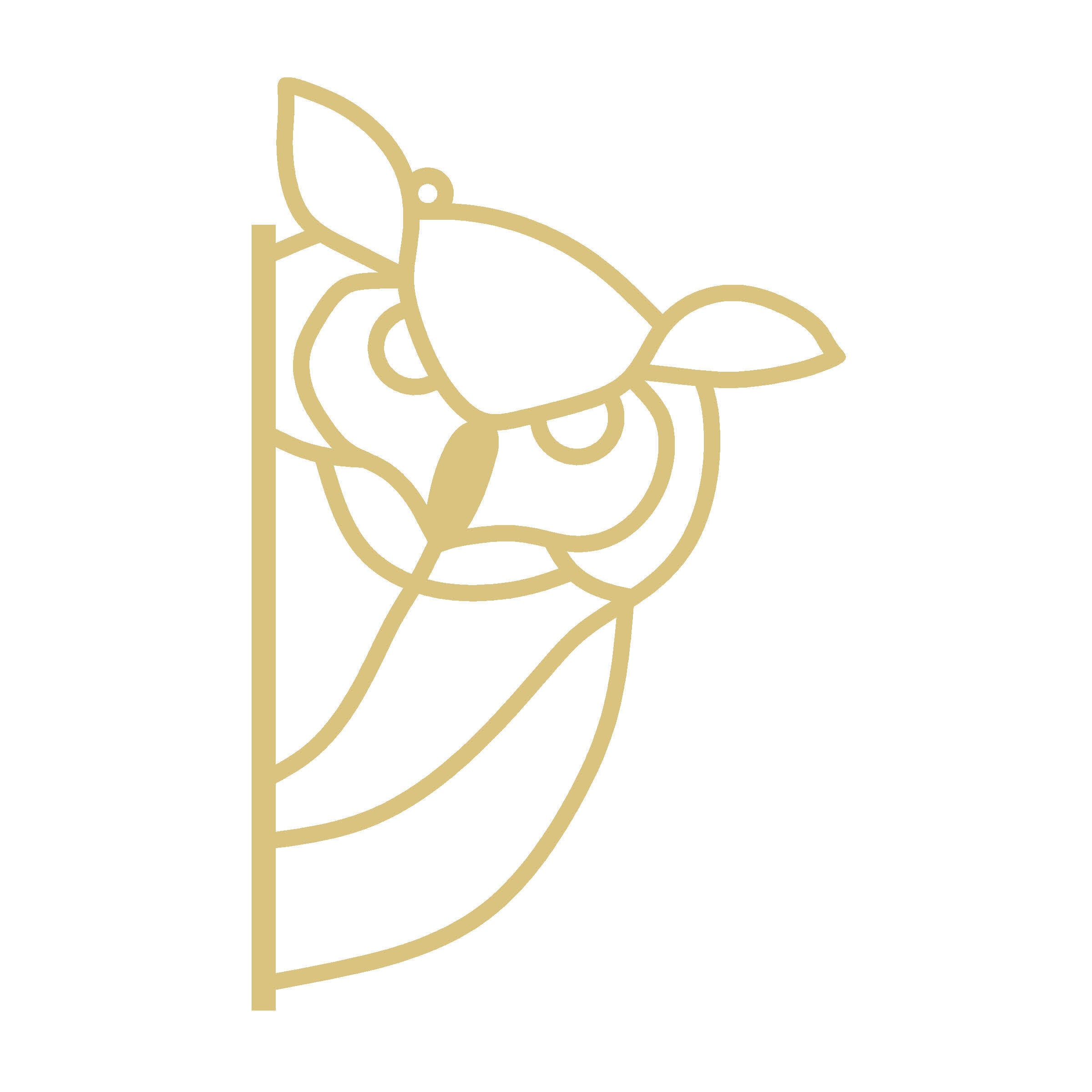 Faux Stained Glass Owl MDF Cutout Frame - Unfinished For DIY