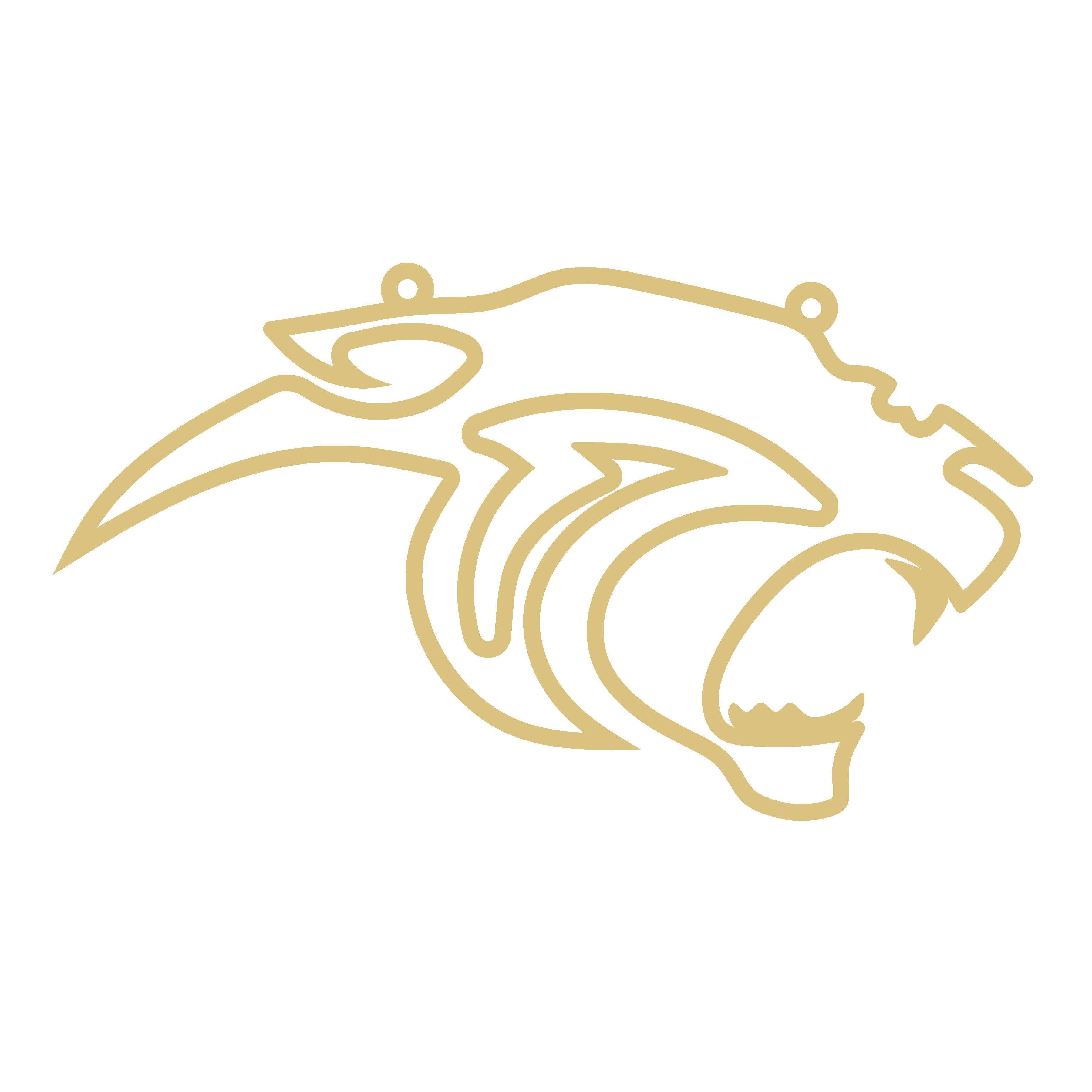 Panther Laser-Cut Faux Stained-Glass Frame Unfinished MDF Wood– Open Frame Craft Blank for Resin, Crushed Glass & Mixed Media Art | Made in the USA by Diverse Woodworking