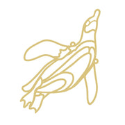 Faux Stained Glass Laser Cut MDF Cutout Penguin Silhouette - Unfinished For DIY