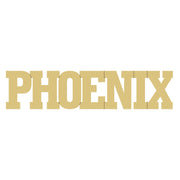Basic Shape Word MDF Cutout Phoenix - Unfinished For DIY