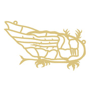Faux Stained Glass Piasa Bird MDF Cutout Arts & Crafts Suncatcher - Unfinished For DIY