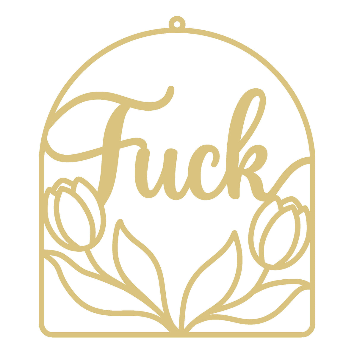 Potty Mouth  l Faux Stained Glass Frame | MDF Cutout | Cozy DIY Paintable Craft | Resin & Crushed Glass Blank