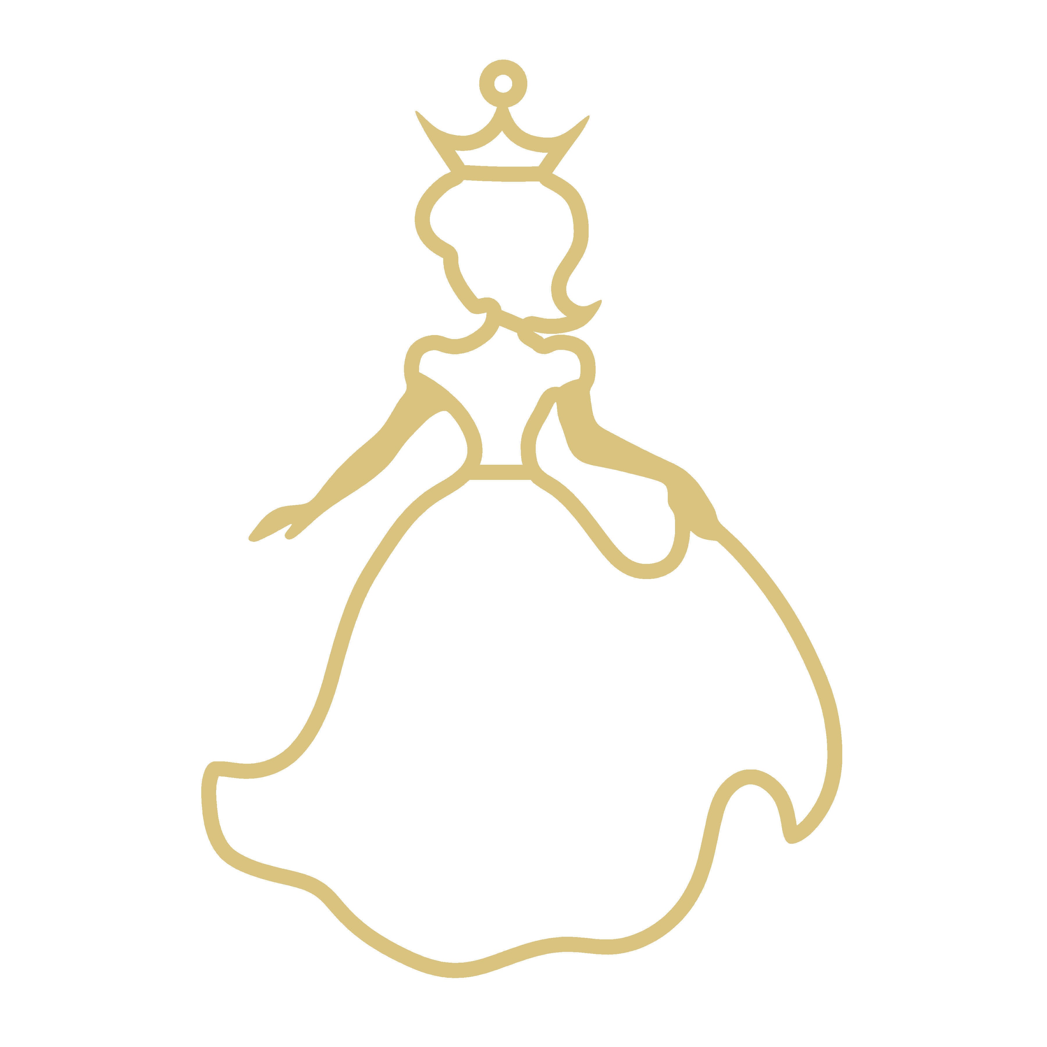 Princess Laser-Cut Faux Stained-Glass Frame Unfinished MDF Wood– Open Frame Craft Blank for Resin, Crushed Glass & Mixed Media Art | Made in the USA by Diverse Woodworking