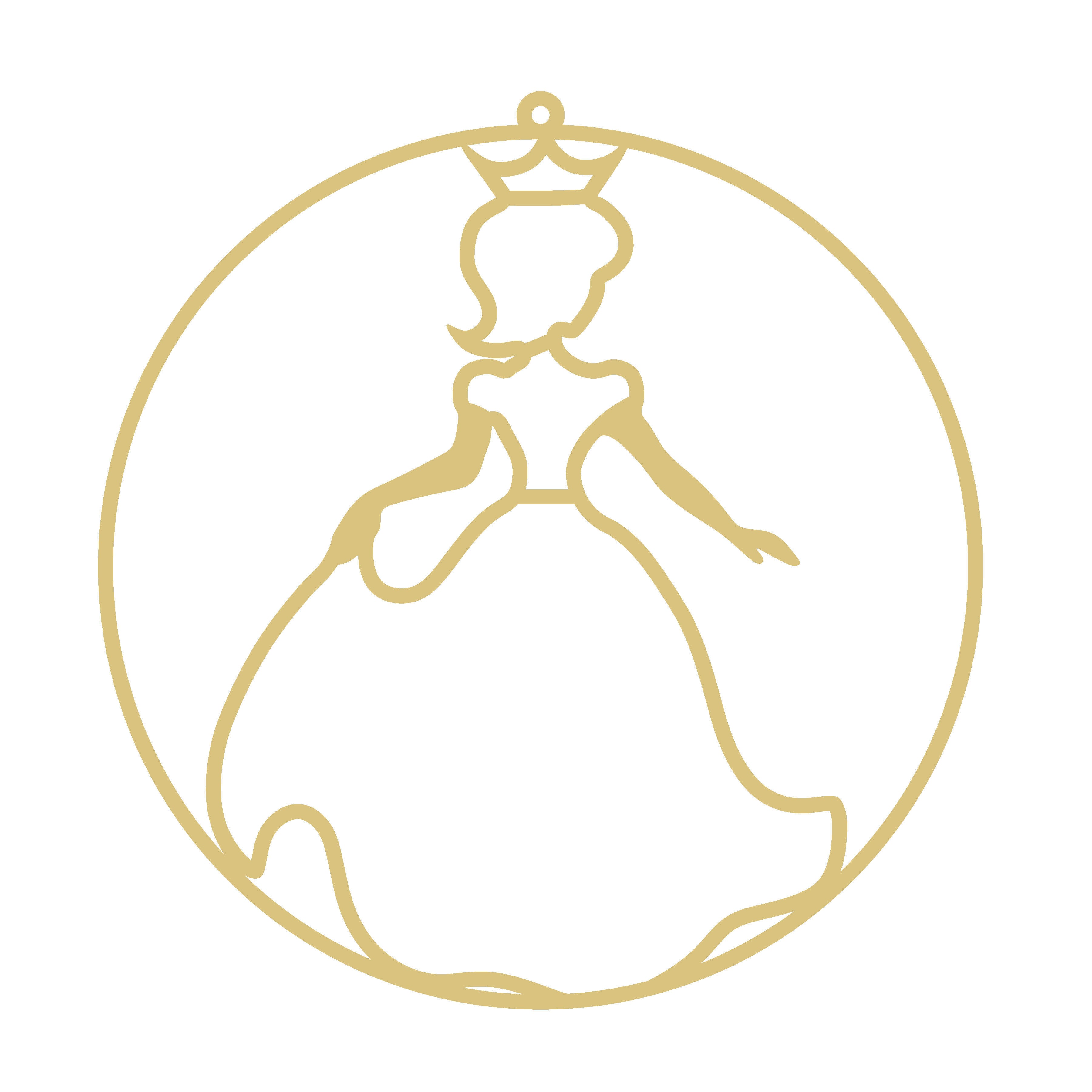 Princess Laser-Cut Faux Stained-Glass Frame Unfinished MDF Wood– Open Frame Craft Blank for Resin, Crushed Glass & Mixed Media Art | Made in the USA by Diverse Woodworking