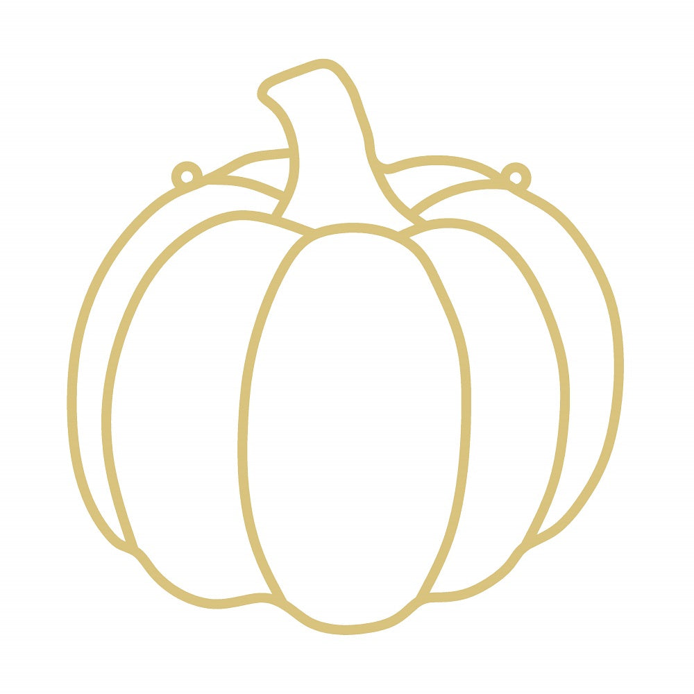 Pumpkin Unfinished Faux Stained-Glass Frame