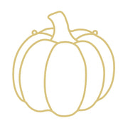 Faux Stained Glass Laser Cut MDF Cutout Pumpkin Silhouette - Unfinished For DIY