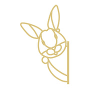 Faux Stained Glass Rabbit MDF Cutout Frame - Unfinished For DIY