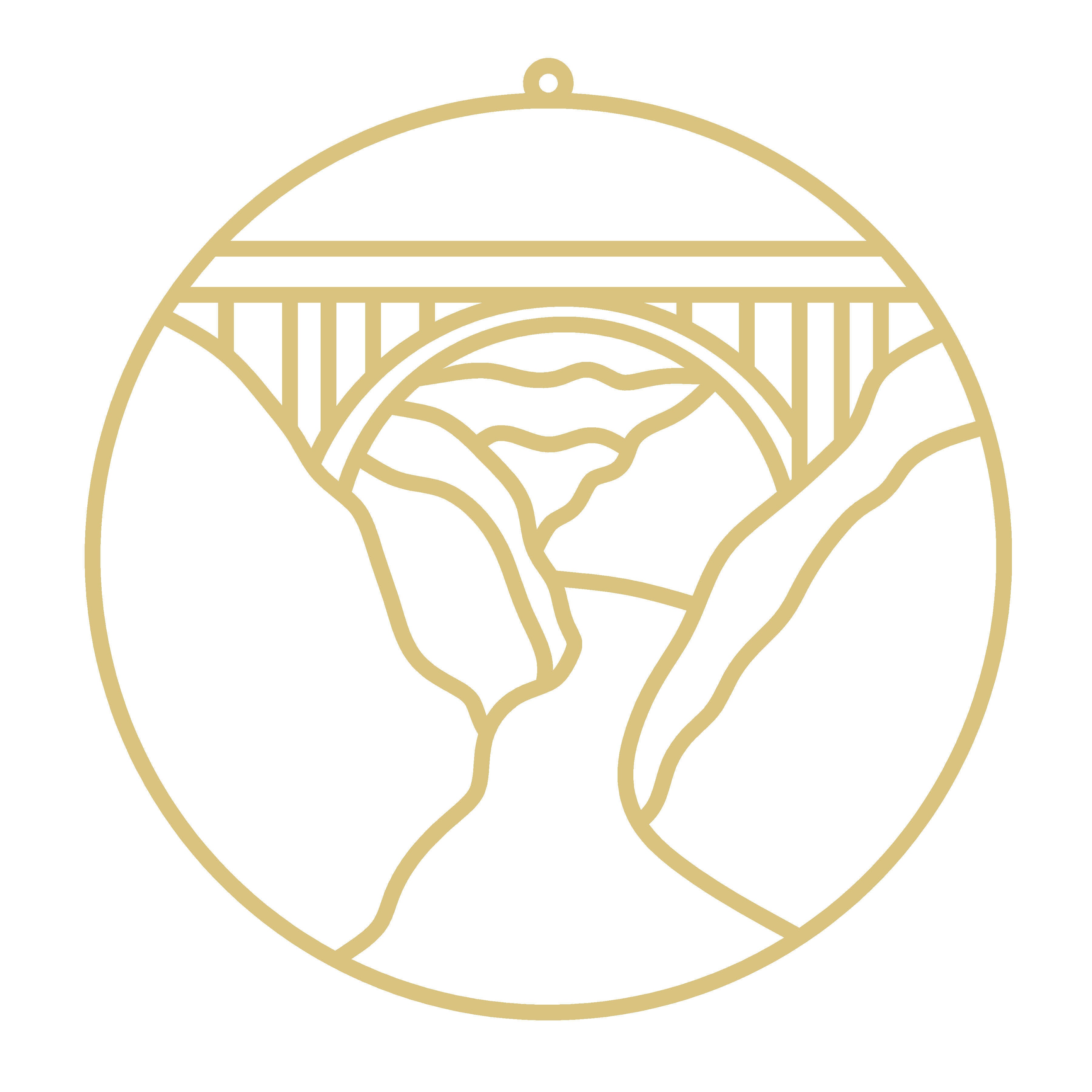 River Faux Stained-Glass Frame Unfinished MDF Wood– Open Frame Craft Blank for Resin, Crushed Glass & Mixed Media Art | Made in the USA by Diverse Woodworking