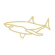 Faux Stained Glass Laser Cut Shark MDF Cutout Shark Silhouette - Unfinished For DIY