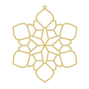 Faux Stained Glass Laser Cut MDF Cutout Snowflake Geometric Pattern - Unfinished For DIY