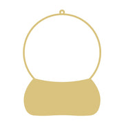 Faux Stained Glass Laser Cut Snow Globe MDF Cutout Snow Globe Silhouette - Unfinished For DIY