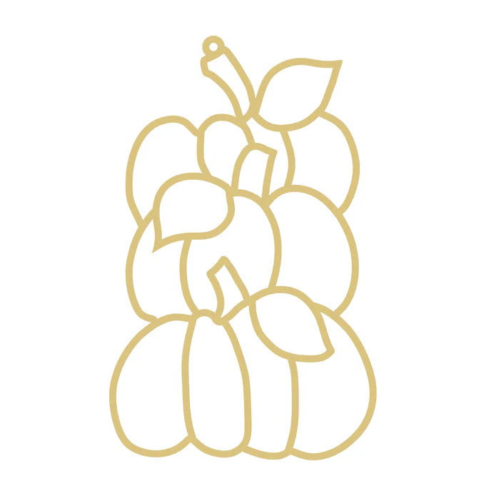 Pumpkin Unfinished Faux Stained-Glass Frame