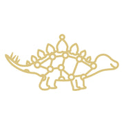Faux Stained Glass Stegosaurus MDF Cutout - Unfinished For DIY