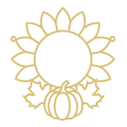 Sunflower Faux Stained Glass Frame | MDF Cutout | Cozy DIY Paintable Craft | Resin & Crushed Glass Blank