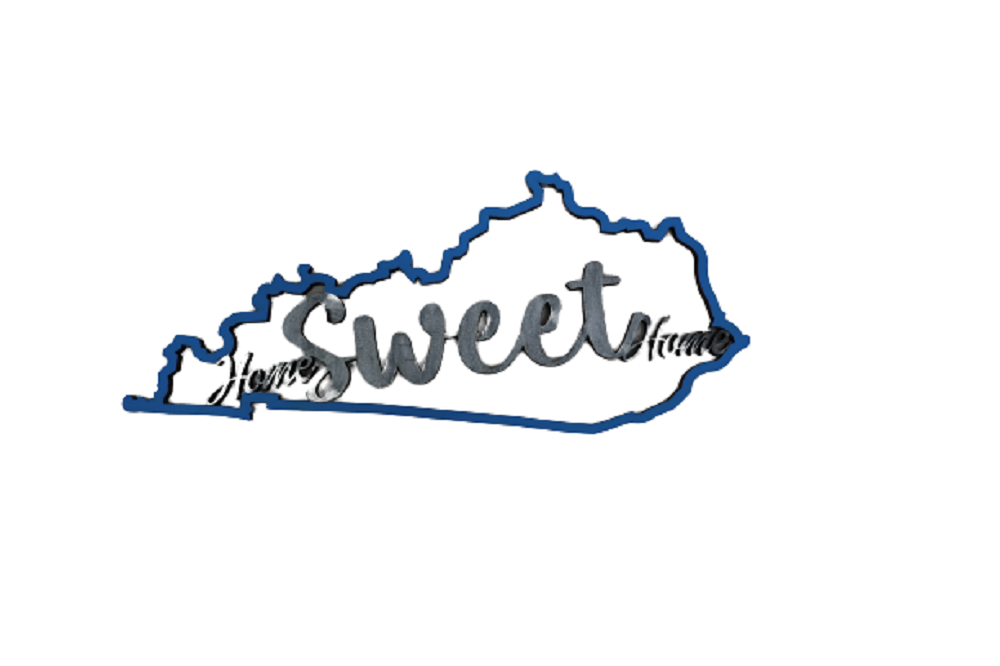 Basic Shape Kentucky MDF Cutout Home Sweet Home - Unfinished For DIY