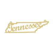 Faux Stained Glass Laser Cut Tennessee State Silhouette MDF Cutout Tennessee Script Within State Outline - Unfinished For DIY