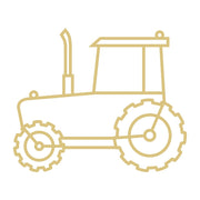 Faux Stained Glass Laser Cut Tractor MDF Cutout Tractor Silhouette - Unfinished For DIY