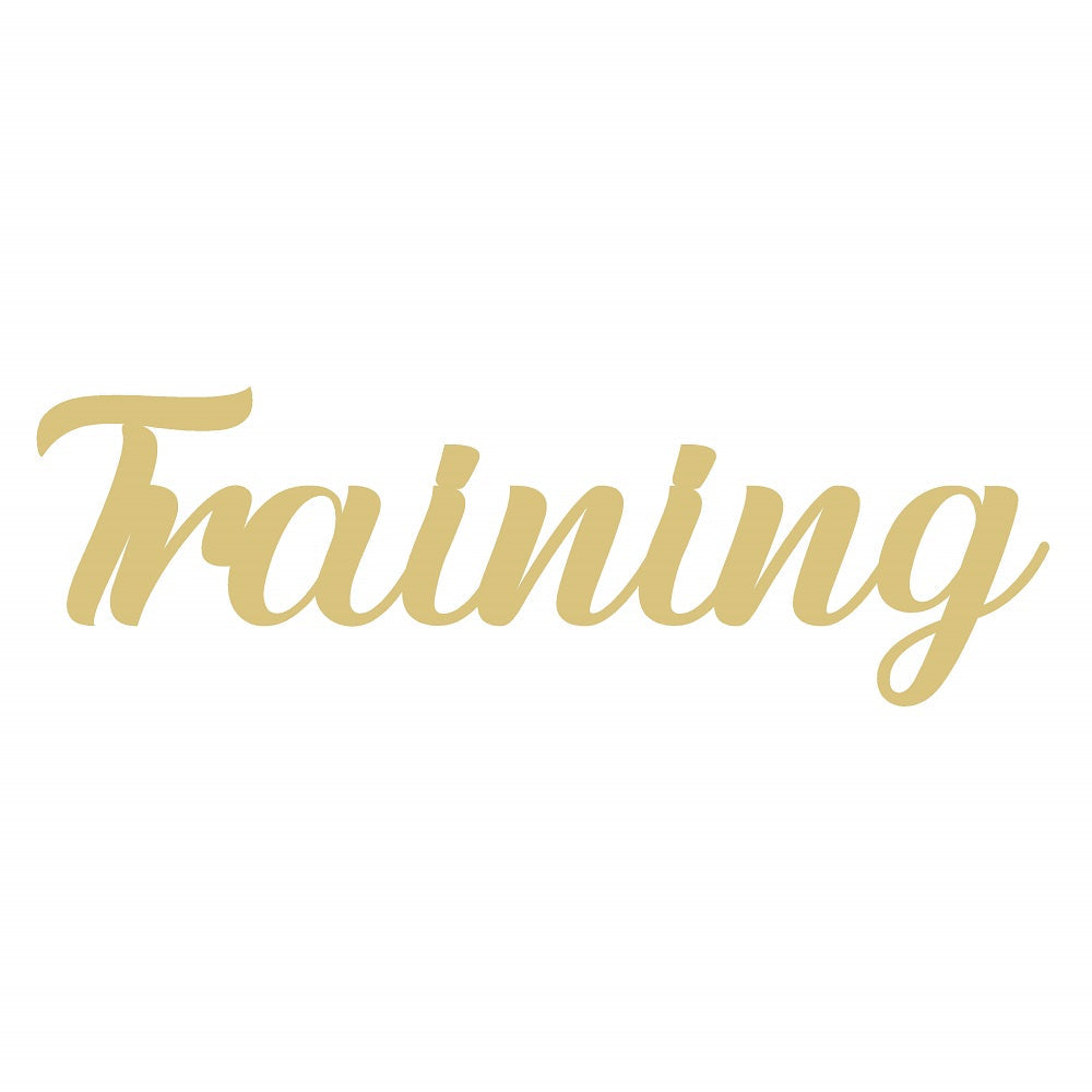 Basic Shape Word MDF Cutout Training - Unfinished For DIY