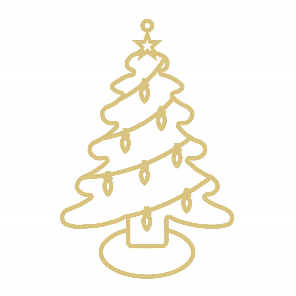 Tree Unfinished Faux Stained-Glass Frame