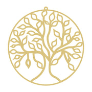 Faux Stained Glass Laser Cut Circle MDF Cutout Tree Of Life - Unfinished For DIY