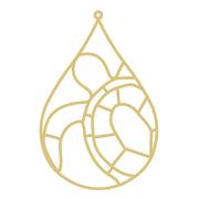 Faux Stained Glass Laser Cut Teardrop MDF Cutout Turtle Mosaic Shell - Unfinished For DIY