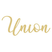 Basic Shape Script MDF Cutout Union - Unfinished For DIY
