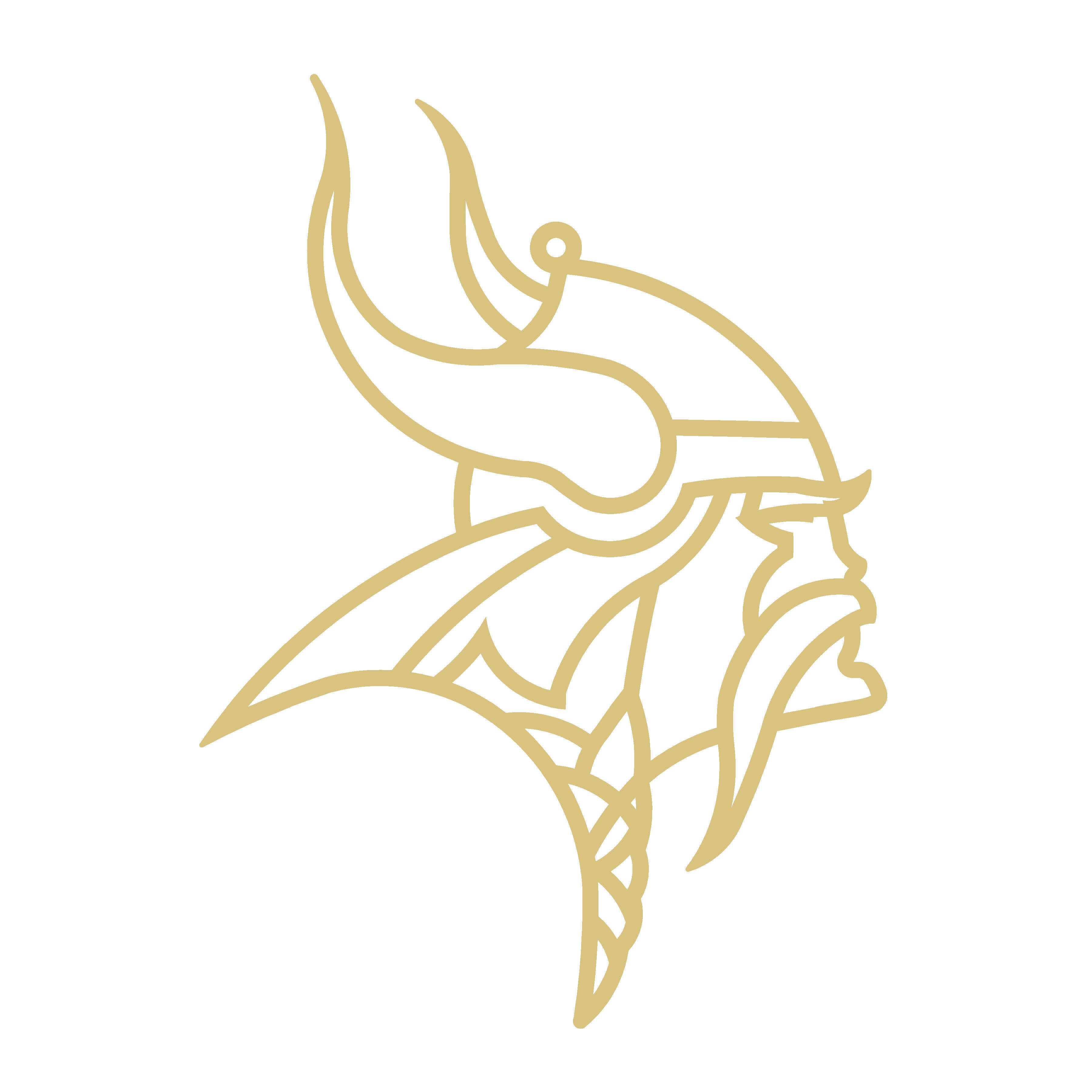 Faux Stained Glass Laser Cut MDF Cutout Viking Head Horned Helmet Silhouette - Unfinished For DIY