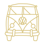 Faux Stained Glass Laser Cut VW Van MDF Cutout Front Silhouette - Unfinished For DIY