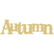 Basic Shape Word MDF Cutout Autumn - Unfinished For DIY