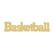 Basic Shape Basketball Word MDF Cutout - Unfinished For DIY