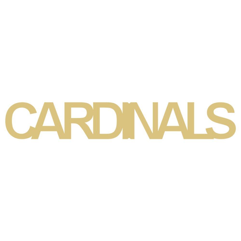 Basic Shape Word MDF Cutout Cardinals - Unfinished For DIY