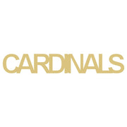 Basic Shape Word MDF Cutout Cardinals - Unfinished For DIY