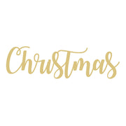 Basic Shape Word MDF Cutout Christmas - Unfinished For DIY