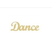 Basic Shape Word MDF Cutout Dance - Unfinished For DIY