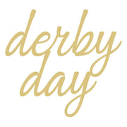 Basic Shape Word MDF Cutout Derby Day - Unfinished For DIY