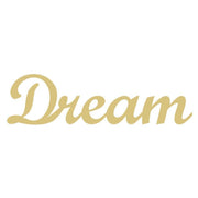 Basic Shape Script MDF Cutout Dream - Unfinished For DIY